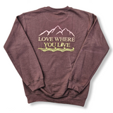 Chocolate Brown + Red/Yellow Gradient Crews