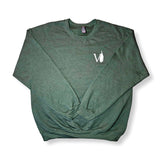 Love Where You Fish Crewnecks - Forest Green