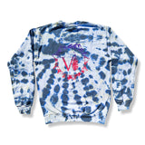 Black Tie Dyed + Pink/Purple Gradient Crewneck