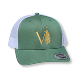 Evergreen/White Snapback Trucker Hats