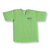 Youth Campbell River Fishing Tee - Lime Green