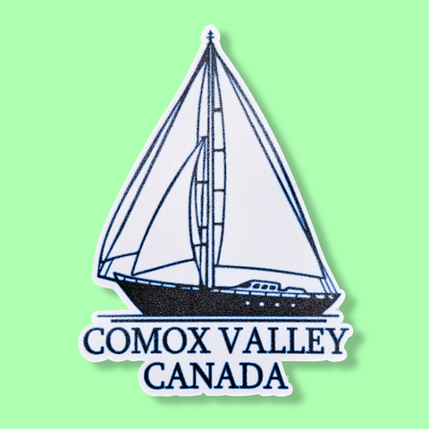 Comox Valley Sail Boat Sticker
