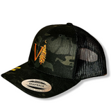 Dark Camo Snapback Trucker Hats