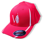 Red / White Structured Flexfit Hats