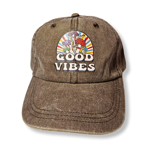 Goodvibes Brown Dad Hats