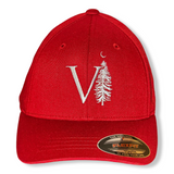 Red Structured Youth Flexfit Hats