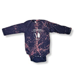 Navy Bleached Toddler Onesie Longsleeves