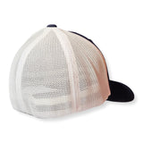 Navy/White Mesh-Backed Flexfit Hats