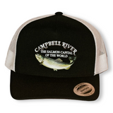 Campbell River Black / White Snapback Trucker Hats
