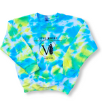 Youth Blue/Yellow Tie Dyed + Black Crews