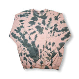 Light Pink Tie Dyed + Silver Crews