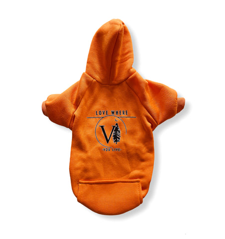 Orange Pet Hoodies