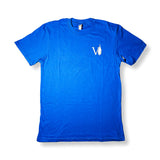 Royal Blue + White Love Where You Fish Tees