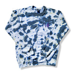 Black Tie Dyed + Pink/Purple Gradient Crewneck