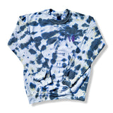 Black Tie Dyed + Pink/Purple Gradient Crewneck