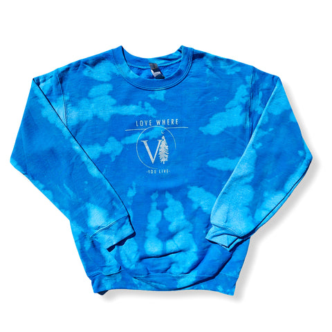 Sapphire Bleached + Silver Crewnecks