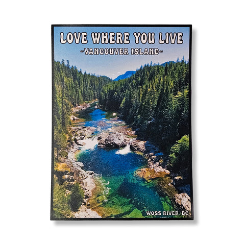 Woss River Sticker