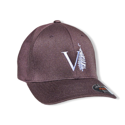 Brown Structured Flexfit Hats