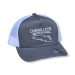 Campbell River Grey/White Snapback Trucker Hats