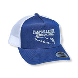 Campbell River Navy/White Snapback Trucker Hats