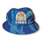 Goodvibes Royal Blue Bleached Bucket Hats