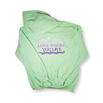 Mint Green + White/Purple Gradient Hoodies