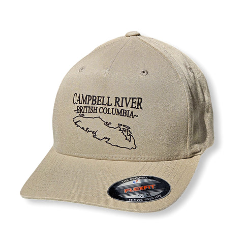 Campbell River Khaki Flexfit Hats
