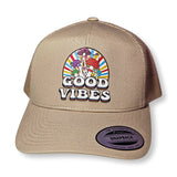 Goodvibes Khaki Snapback Trucker Hats