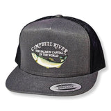 Campbell River Grey/Black Snapback Trucker Hats